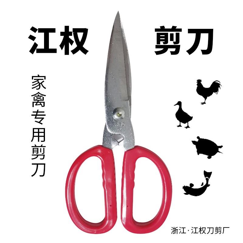 江权纯手工锻打厨房剪刀 鸡骨剪 鱼骨剪 厨师剪刀 剪骨刀