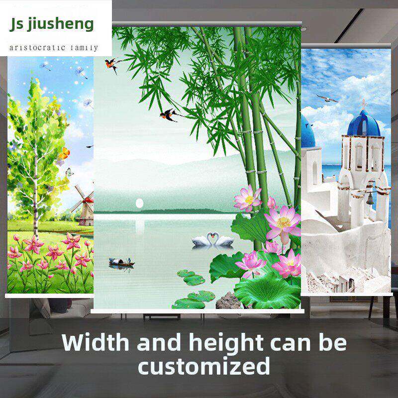 定制卷帘遮阳遮阳办公室窗户浴室厨房电梯客厅浴室手拉式