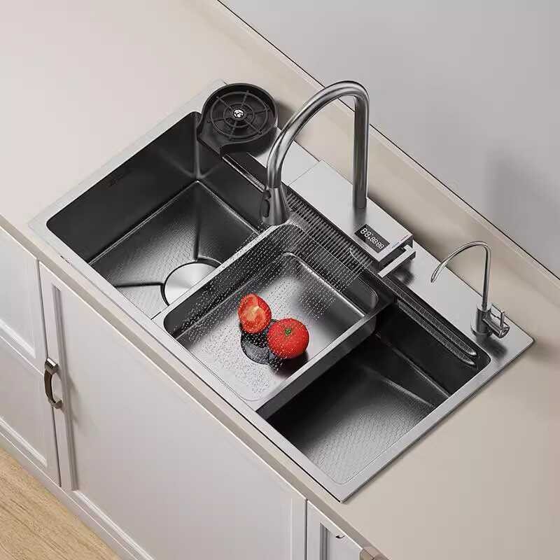 JOMOW厨房洗菜盆家用加厚手工纳米SUS304不锈钢排水槽台下大单槽