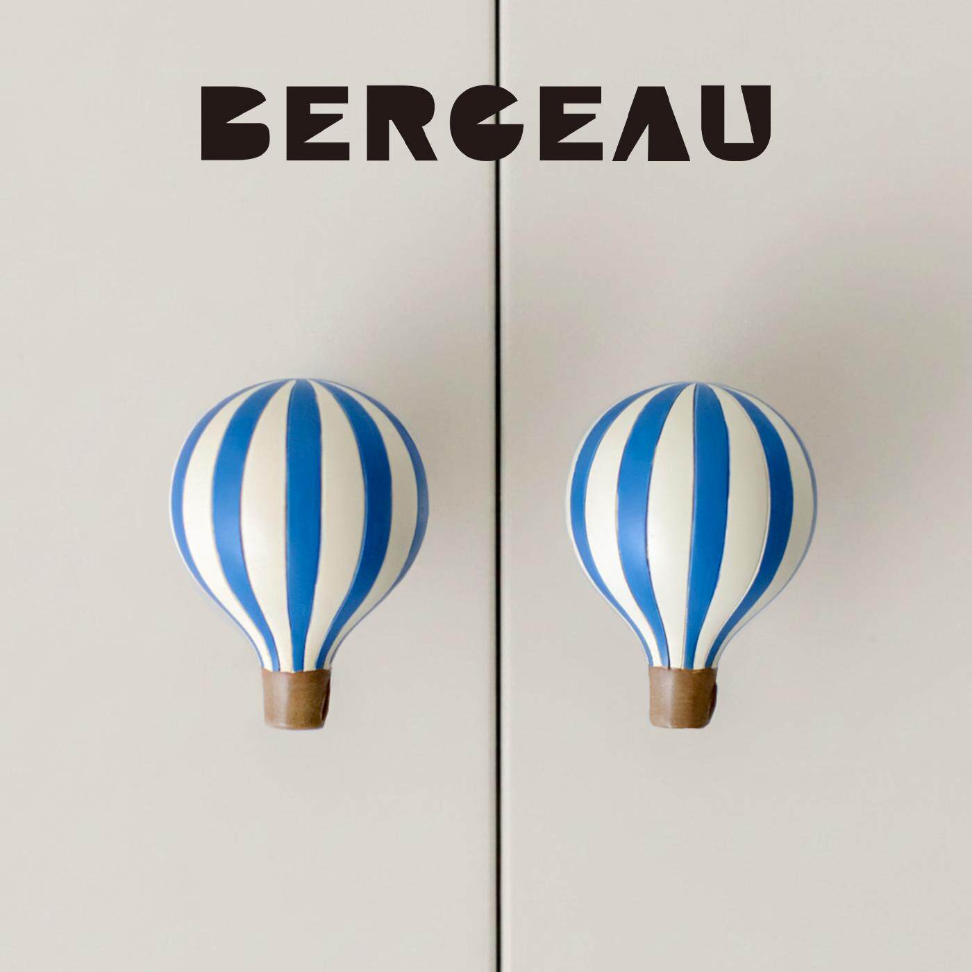 BERCEAU儿童房柜门把手热气球抽屉把手衣柜挂钩创意斗柜彩色装饰