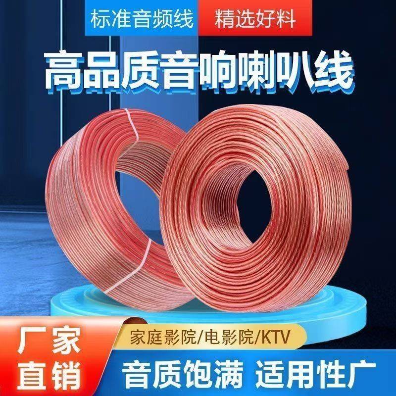 专业音响线音频延长线喇叭线连接线汽车音箱线环绕线通用无损音质