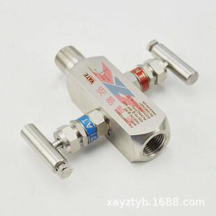 与压力变送器配套 316L材质介质排污厂家加工 螺纹二阀组VT2