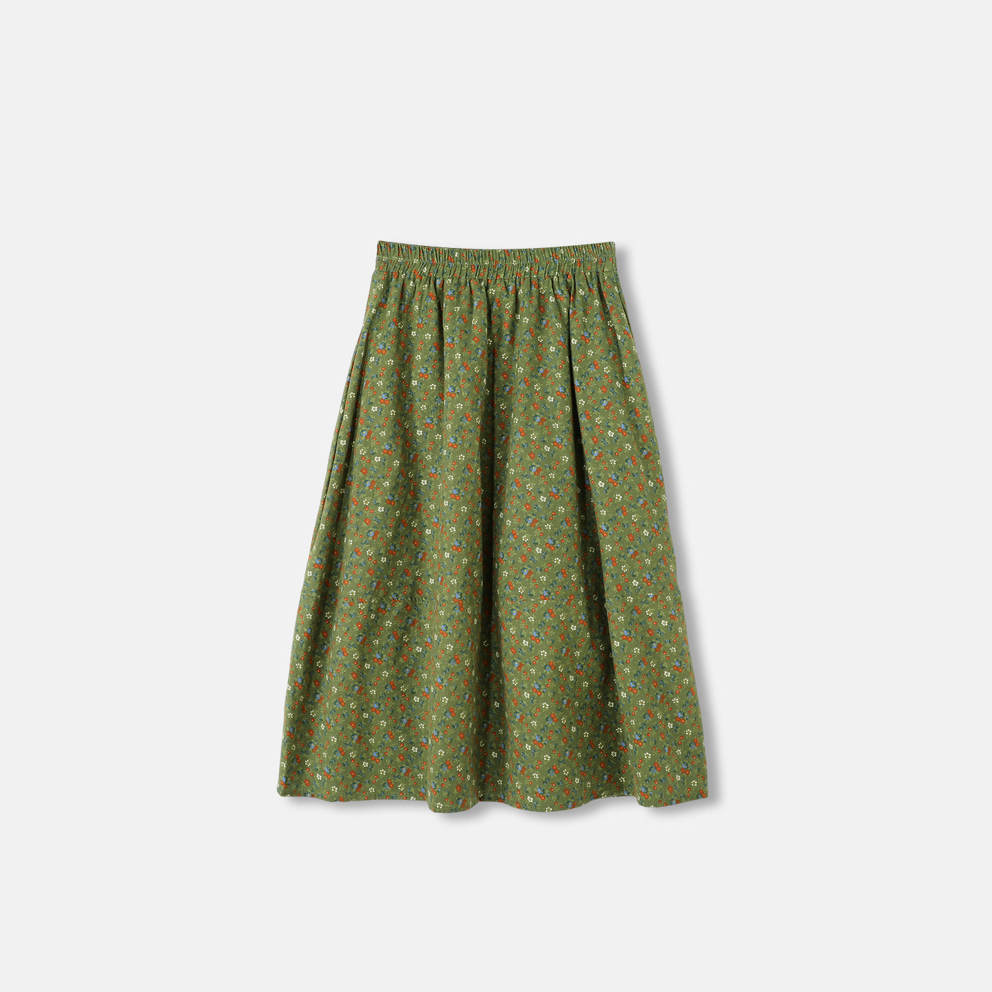 【呼呼严选专享】法式复古百搭高腰碎花遮胯半裙