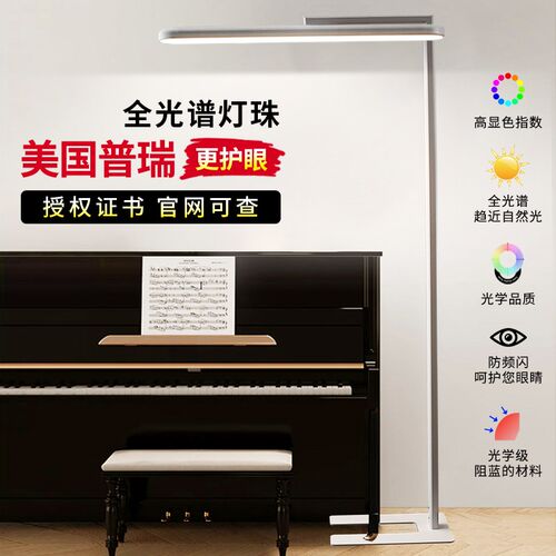 大路灯护眼灯学习专用无影桌面A儿童全光谱台灯钢琴教室落地护眼