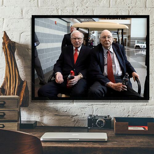 Charlie Munger 查理芒格企业家海J报办公室励志装饰画书房壁挂画