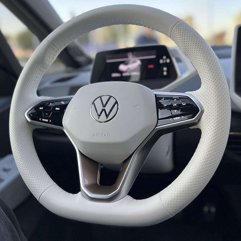 适用大众ID3迈腾GTE帕萨特ID4x探岳ID6x途观ID7CROZZ手缝方向盘套