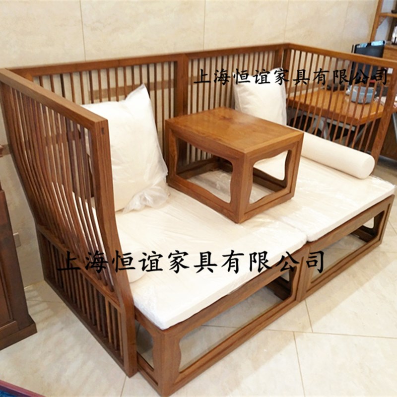现货速发刺猬紫檀贵妃榻炕几实木红木家具中式花梨木罗汉床沙发椅