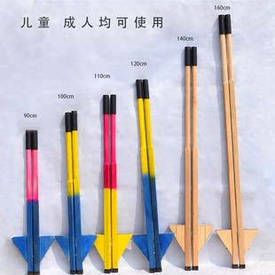 速发味木高跷脚架儿童踩高跷平衡幼外园木质成人趣实民间传统户儿