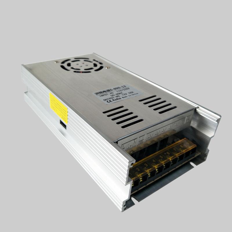 1DZR2V6发00W开关电源LED光字箱灯带灯监-控12V50A直流电源H-6001