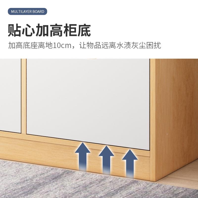 家用格落地书架靠墙多示层客HUI带柜门储物展子架厅置物架组合书