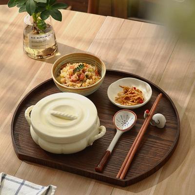 日式仪式感一宿餐具人食碗盘筷套装月亮托盘子民早TYI餐盘一月人
