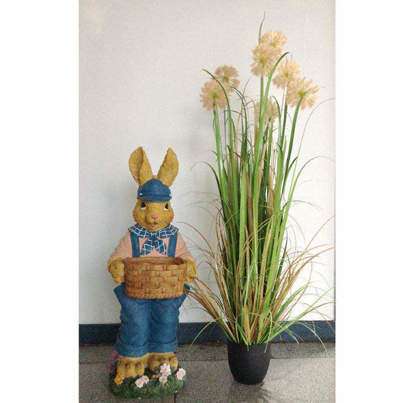 园艺风盆栽 假草洋葱草风车草蒲公英草盆摆设装饰仿真盆景摆件