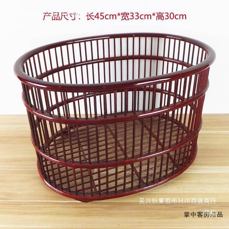 tu+%sd$*毛巾生收纳筐旅店宾房馆间毛巾收纳客布草筐竹藤编浴巾卫