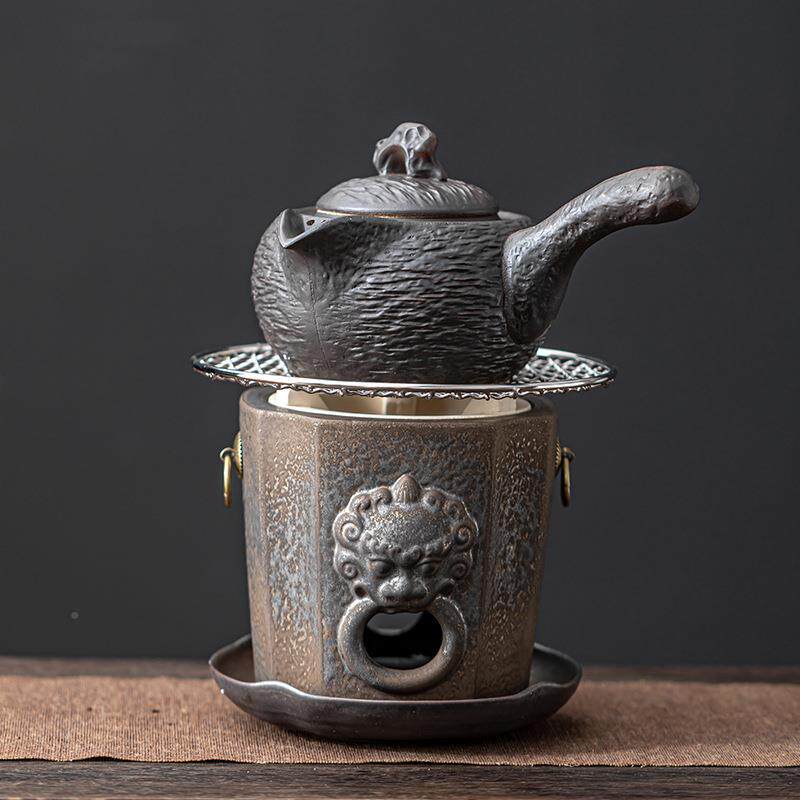 炉围煮茶装备一套日式烤茶全45699茶套煮炉炭炉炭火明火炉煮炉茶