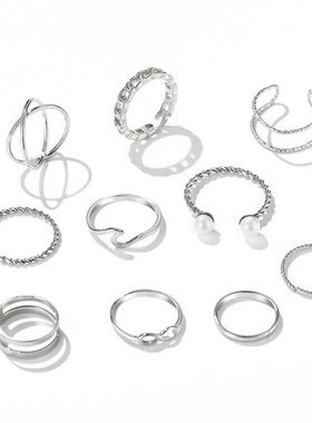 现货Kor Puk Love Hrt Rig Set 5pcs Persoality Temperat