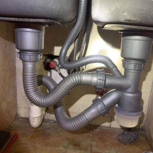 套装下水管配件洗碗池排水管厨房下水器下P水道洗菜盆双盆水槽