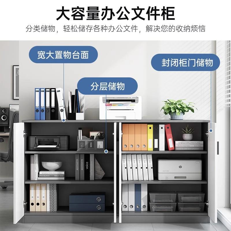 办公室文件柜资料柜档案凭证资料收纳柜矮柜储物柜家用落地小柜子