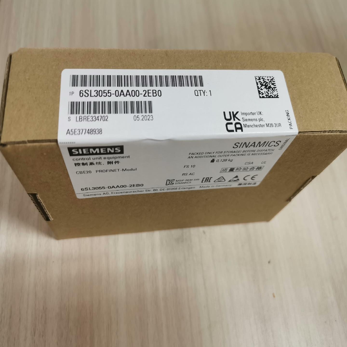 (议价)原装保内西门子CBE20  6SL3055-0AA00-