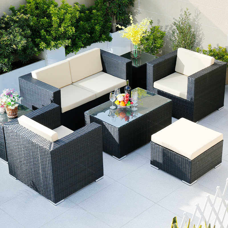 户外桌椅套装藤编沙发组合室外花园露天阳台茶桌椅别墅庭院休闲椅,住宅家具,户外沙发,淘宝优惠券,粉丝福利购,淘宝优惠卷