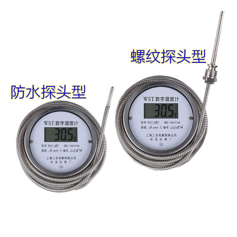 高温800度数字温度计WST491数显测温仪工业高精度远传带线500度