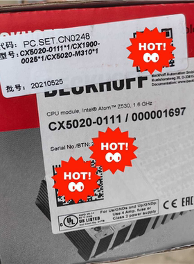 倍福主站模块CX5020-0111*1/CX1900-002（憨憨电子）