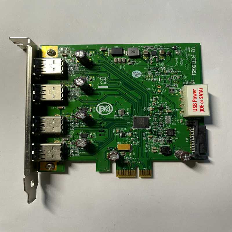 议价台湾IOI四口图像采集卡U3 PCIE1XG211带远程唤醒适用