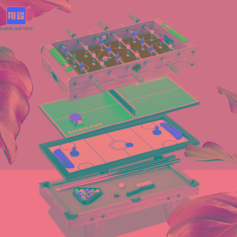 翔竣儿童台球四合一小型迷你桌球台玩具男孩6家用室内折叠桌球8岁