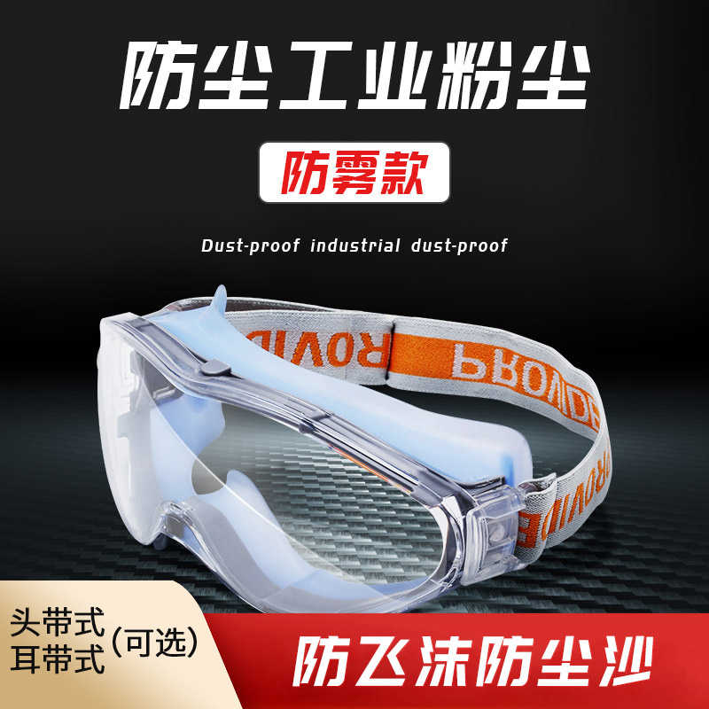 防尘眼镜工业粉尘透明全封闭护目镜防雾防飞溅防尘沙劳保防护眼镜