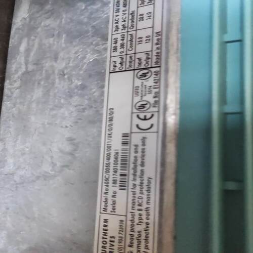 欧陆605C变频器 5.5KW 功能测试正常，带测试视频 6（耶耶电子）