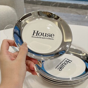 高级吐骨碟新款轻奢陶瓷食品级家用盘子感餐具水果盘餐桌垃圾碟子