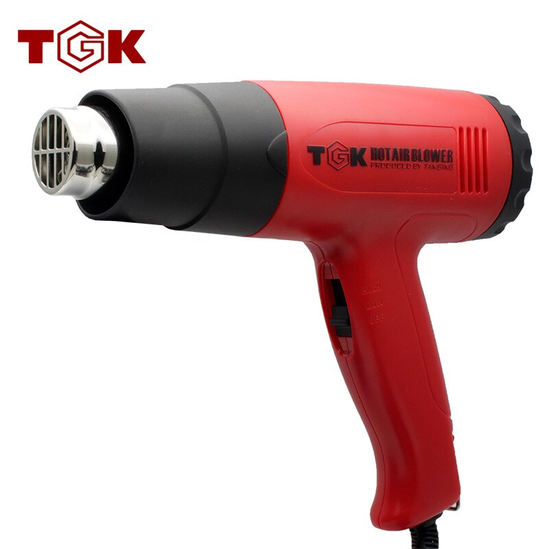 热风枪POF热收缩膜收缩袋工业1800w调温吹风机热风筒数显薄膜手工