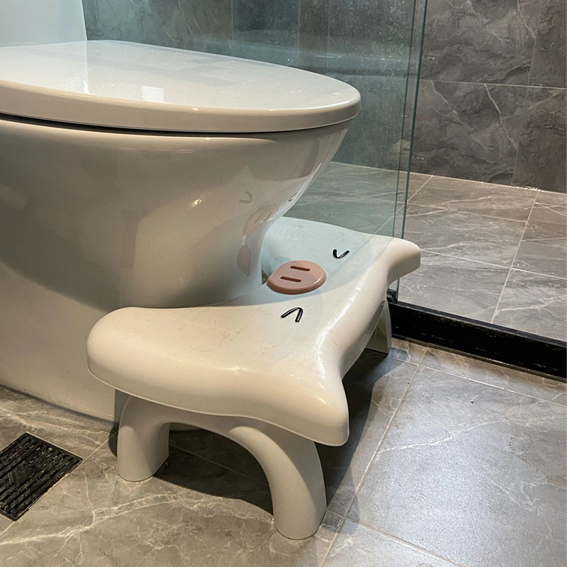 小猪厕所马桶凳脚凳脚踏凳蹲坑神器加高成人可折叠大人蹲便卫生间