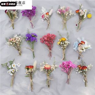 满天星迷你小干花束墙面装饰壁挂插花幼儿园DIY相框门牌材料