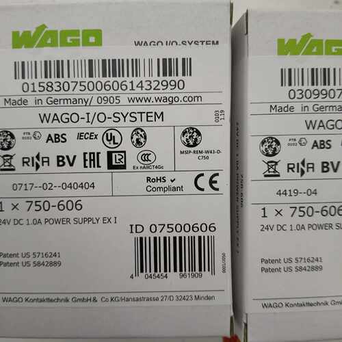 询价~WAGO万可模块 750-606 原装正品