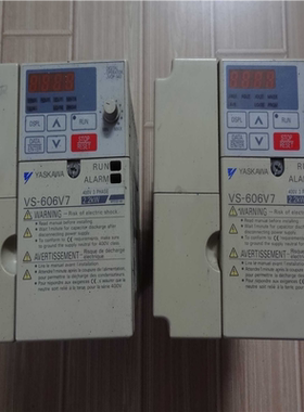 原装拆机YASKAWA安川 VS-606V7 CIMR-V7AT42P2 2.2KW 380V 变频器