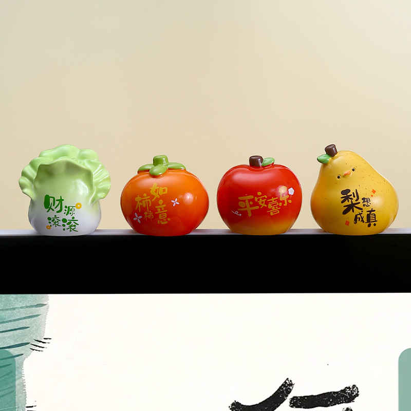 电视机上的电脑小摆件屏幕装饰办公桌面治愈系情绪工位氛围布置