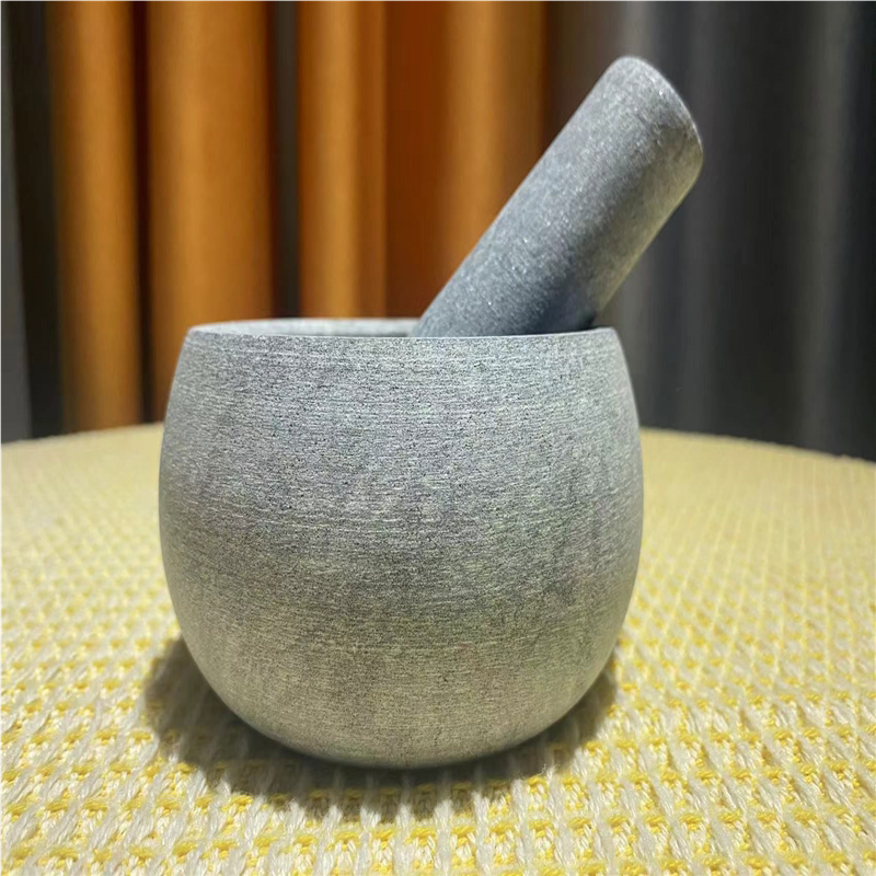 天然青石原石打磨捣蒜器蒜泥器辅食研磨器蒜臼石臼捣辣椒芝麻香料