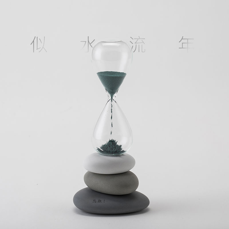 马鹿 石间沙漏磁力创意摆件解压办公室装饰桌面文创礼生日