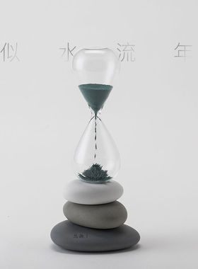 马鹿 石间沙漏磁力创意摆件解压办公室装饰桌面文创礼生日