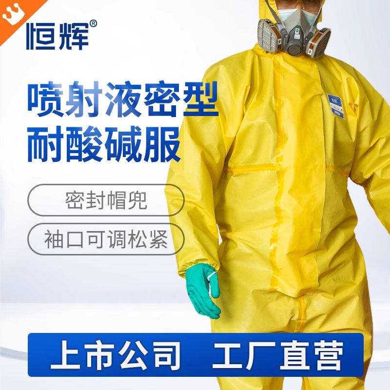 连体全身防化防护服化学实验室耐酸碱化工喷漆农药喷洒专用尘衣