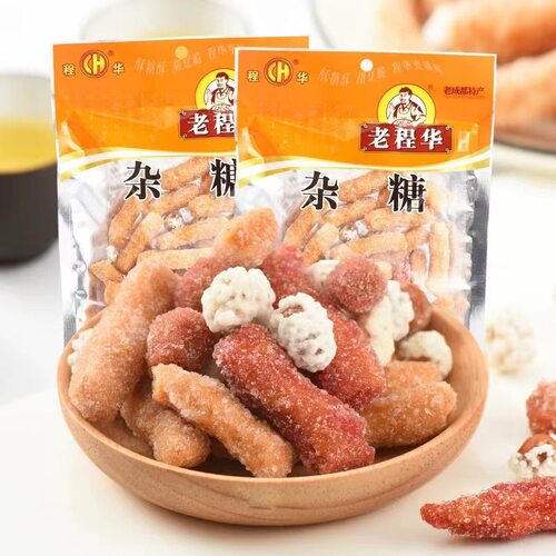 老程华成都杂糖140g袋装怀旧休闲零食小吃糖果传统小吃江米条