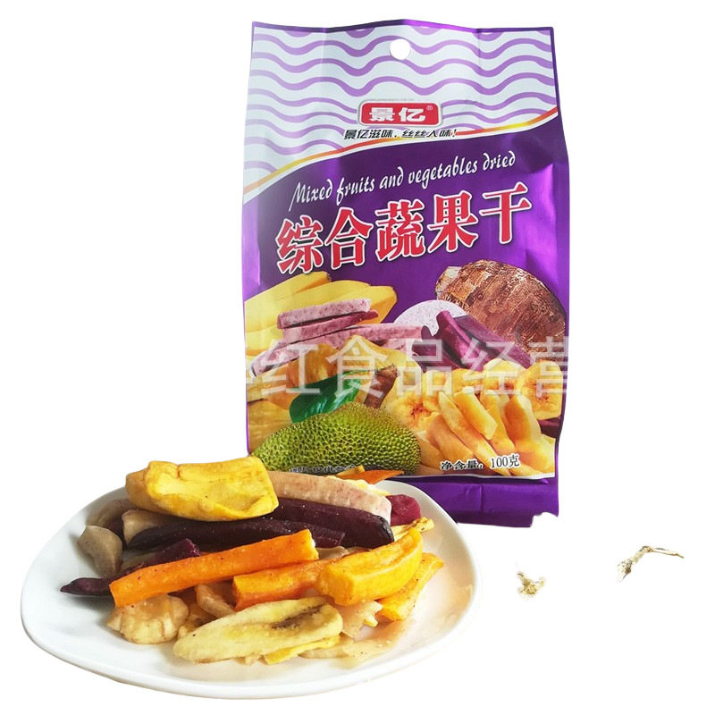 景亿综合蔬果干综合蔬菜脆 100g 休闲零食品