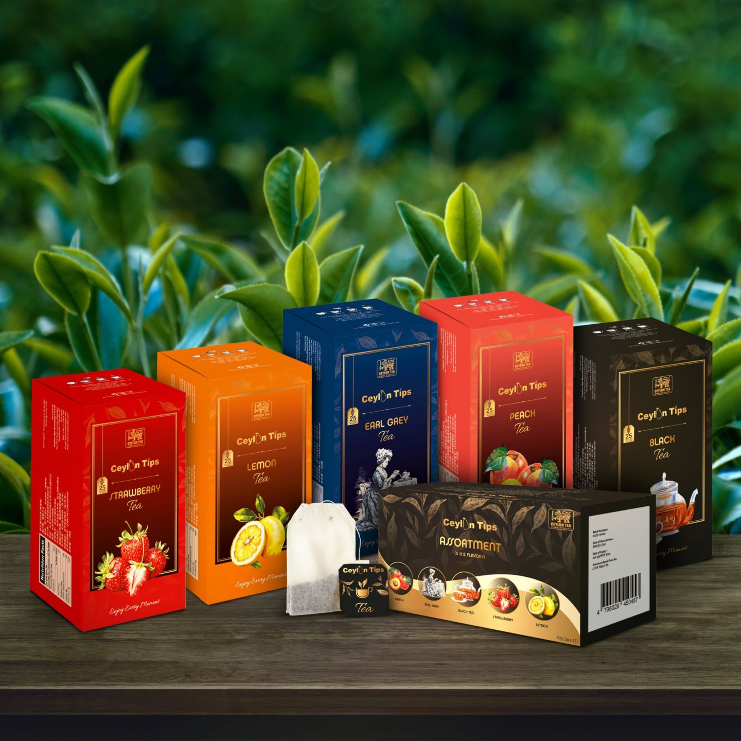 斯里兰卡进口！5种风味独立茶包图片