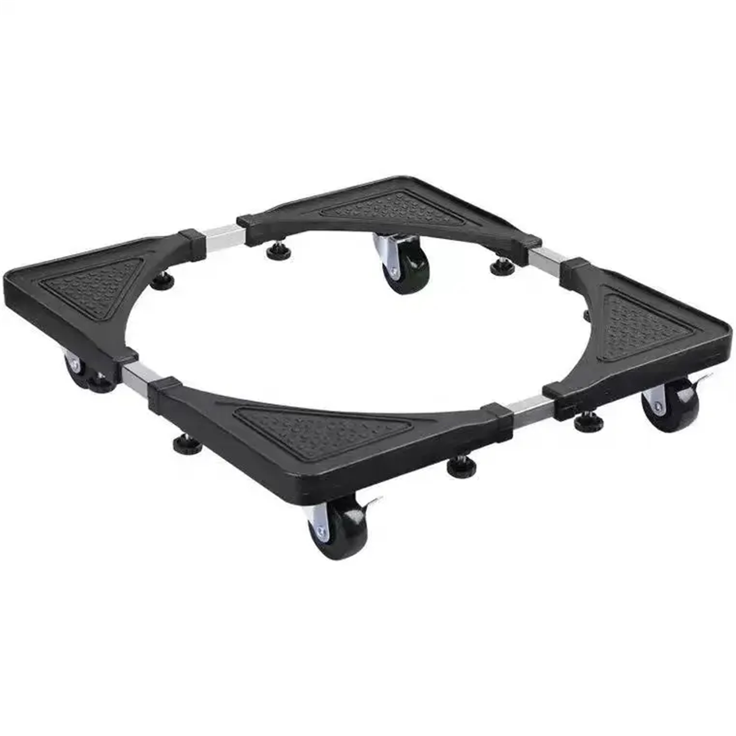 新款可伸缩调节洗衣机底座托架移动滑轮万向轮通用防水防震加高架