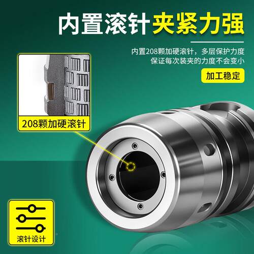 HS2aK100A-C32强力刀柄粗高精度hsk63HSK强力重切削C4防尘防震数