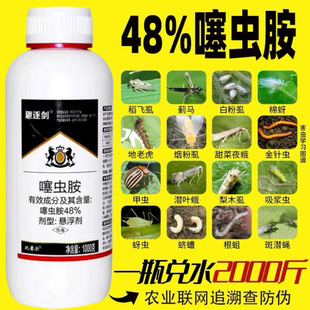 48%噻虫胺蚜虫蓟马飞虱地下害虫黑头蛆梨木虱果树蔬菜农药杀虫剂
