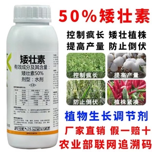 50矮壮素控旺抗倒伏增产小麦玉米棉花蔬菜花卉果树植物生长调节剂