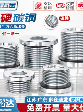 ED镀锌磁性内六角强磁螺塞油底壳放油放泄磁性堵头M12M14M16