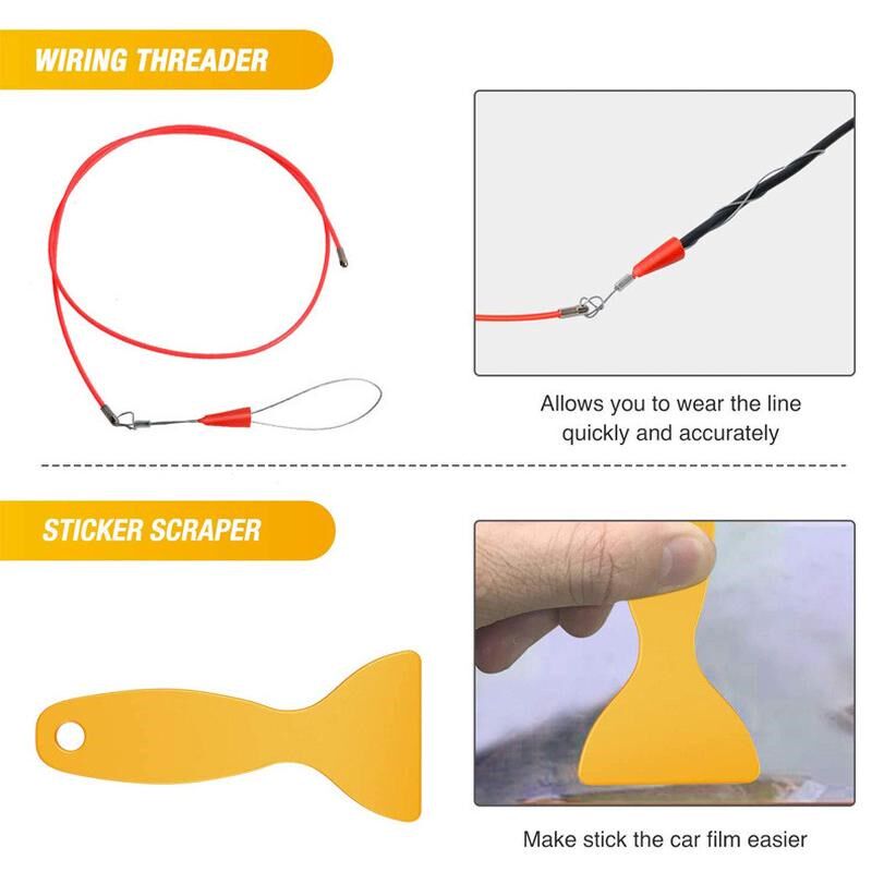 热销汽车音响拆卸工具19/38件40PCS套装组合仪表台内饰板维修改装