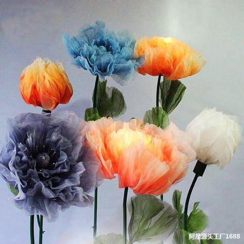 电动开合花婚庆浪漫路引自动感应仿真玫瑰花朵装饰活动防水假花瓣